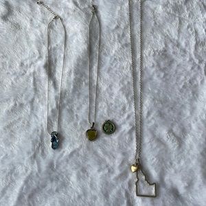 Lot of necklaces and necklace charm.